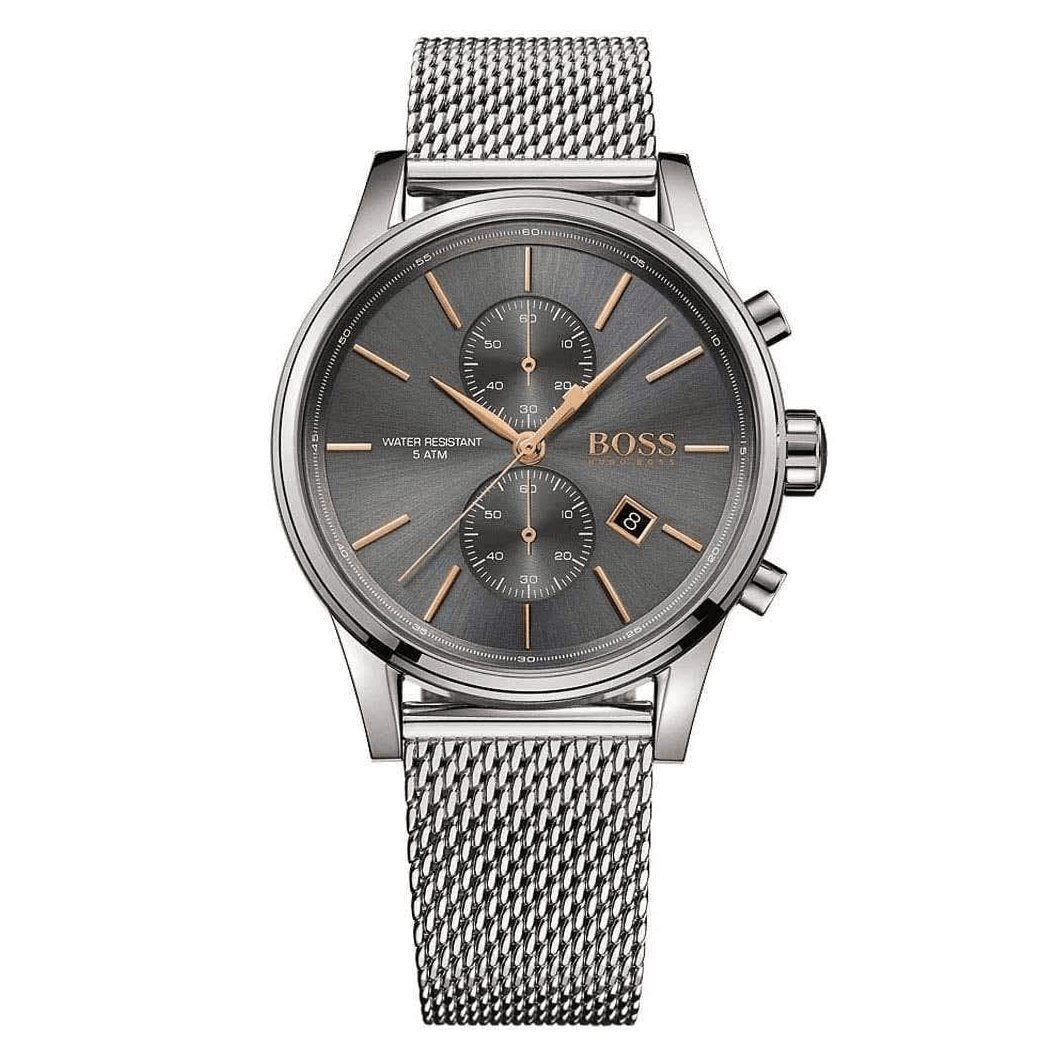 Hugo Boss Men S Watch Chronograph Jet Grey Hb1513440