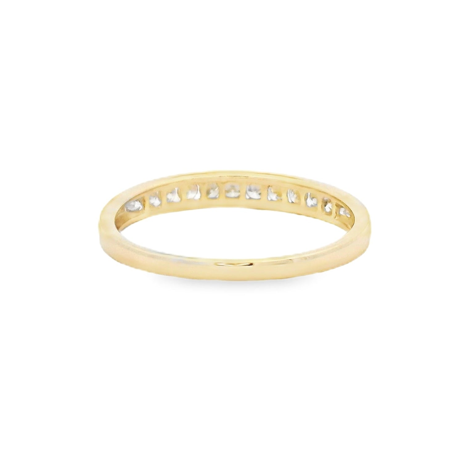 Diamond Eternity Ring 0.25ct Channel Set 9ct Gold rear