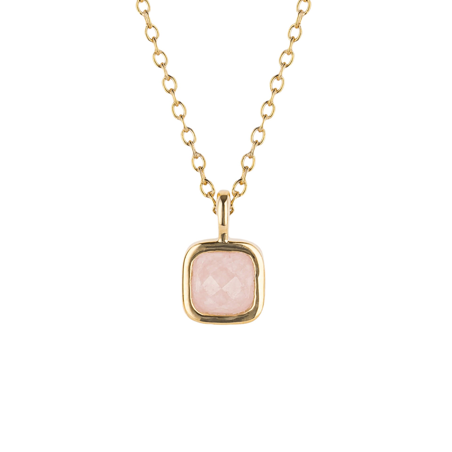 D For Diamond Semi-Precious Birthstone Necklace with Diamond Tag