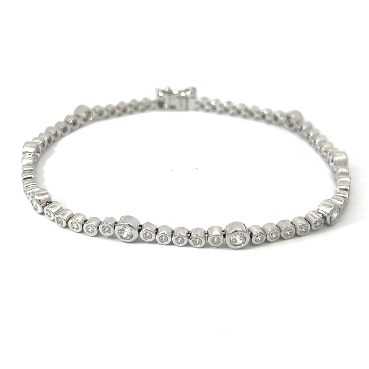 Sterling Silver CZ Tennis Bracelet