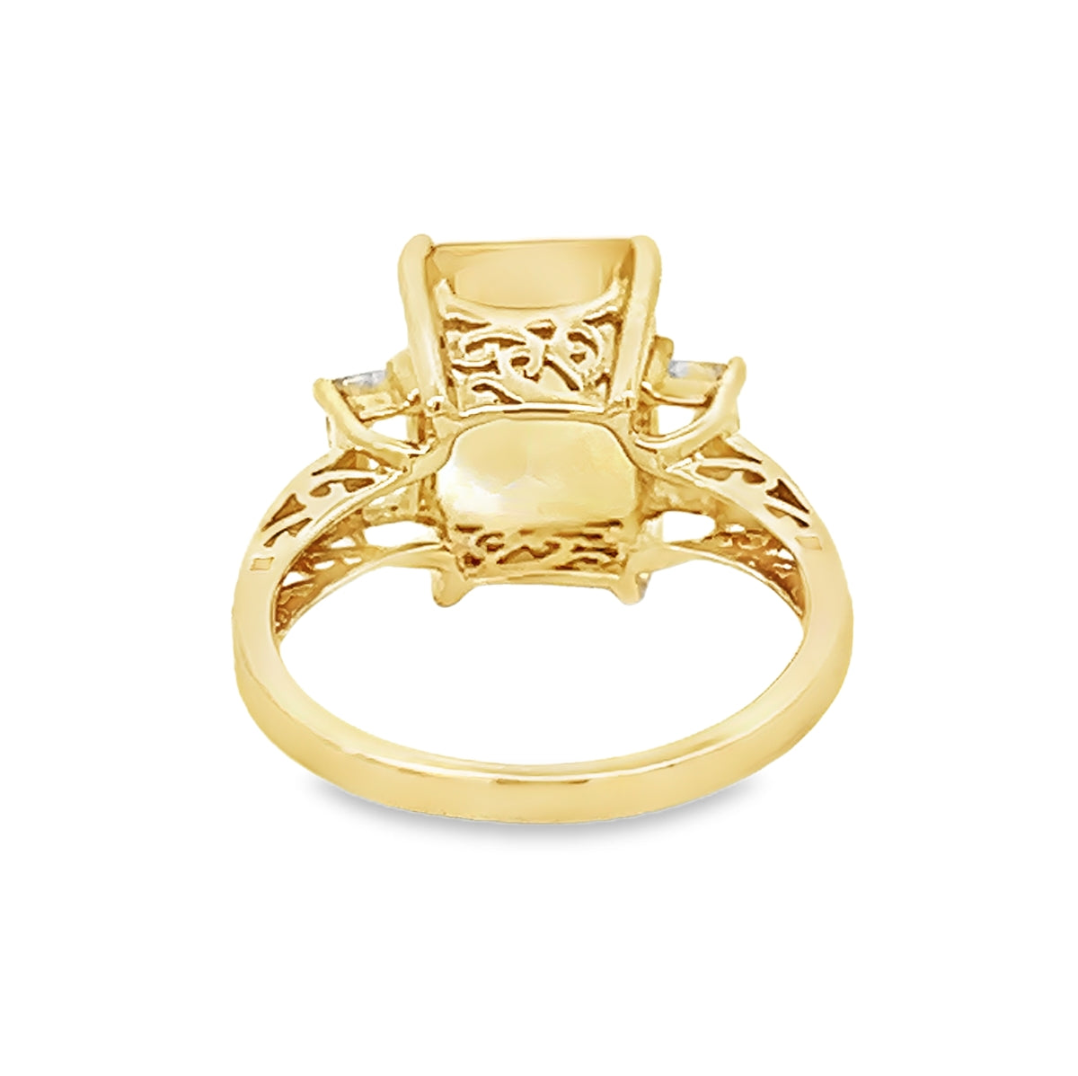 Pre Owned Citrine Ring 9ct Gold