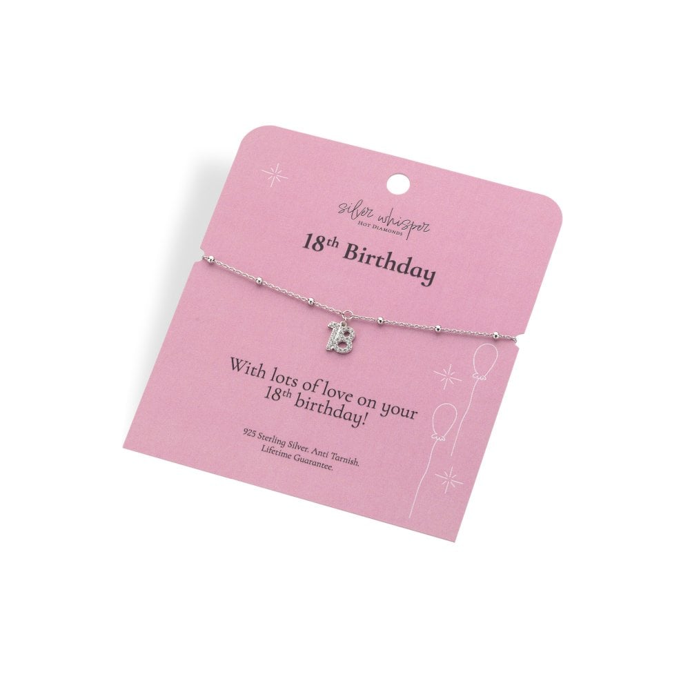 Hot Diamonds Silver Whisper 18th Birthday Bracelet