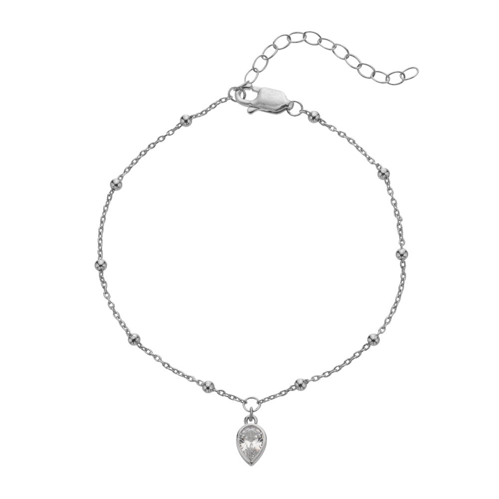 Silver whisper April CZ Bracelet