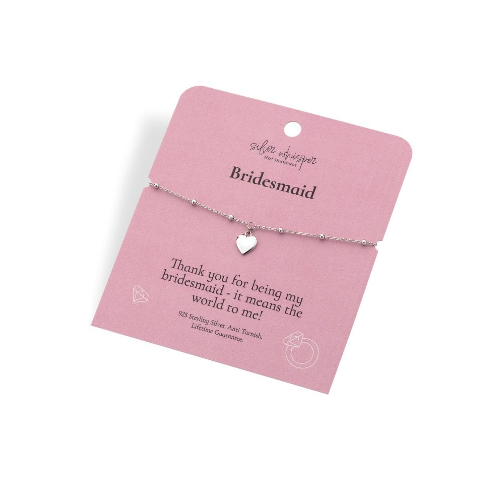 Hot Diamonds Silver Whisper Bridesmaid Bracelet card