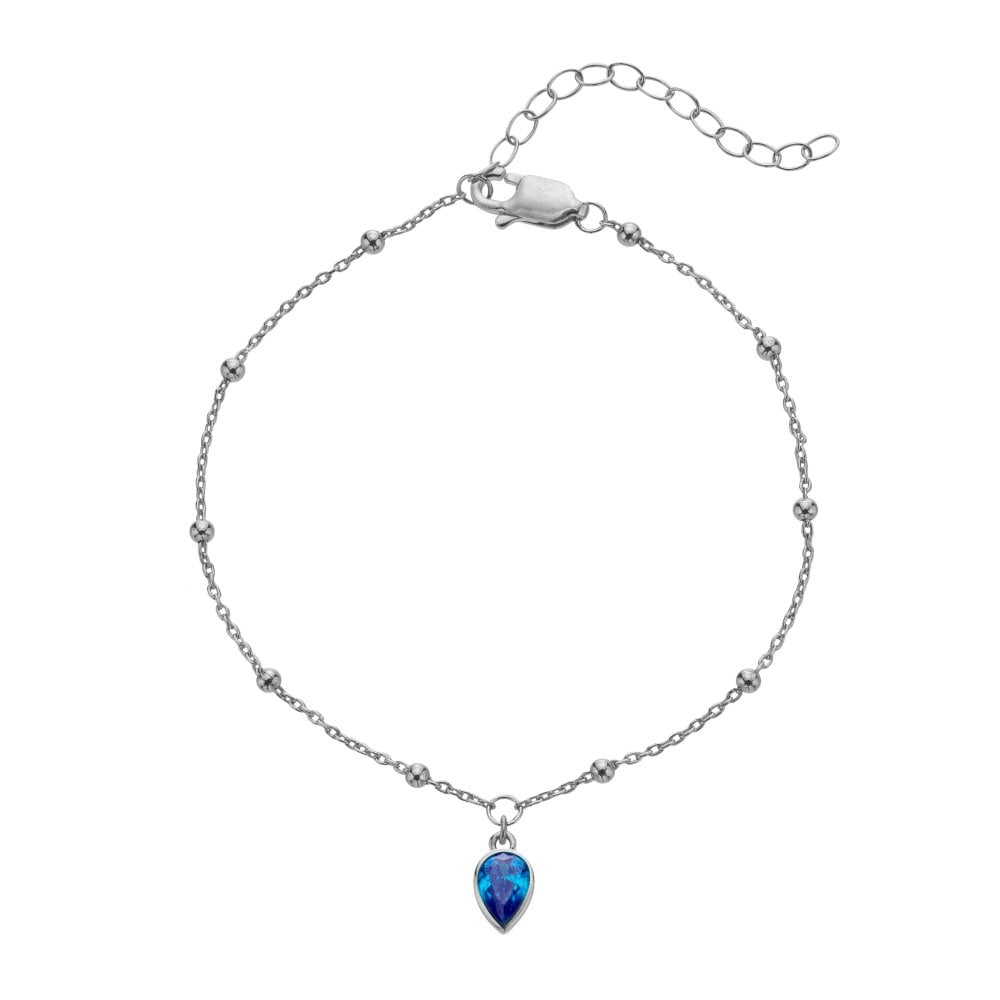 Silver whisper December CZ Bracelet