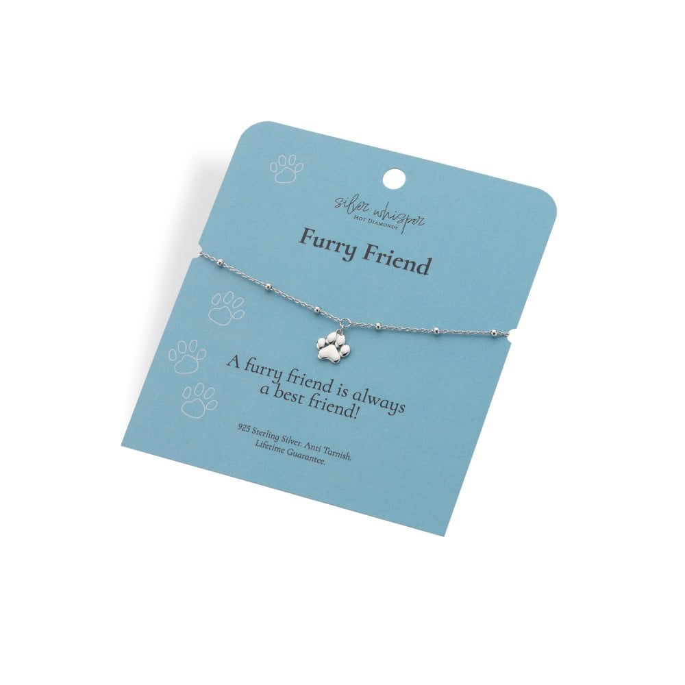 Hot Diamonds Silver Whisper Furry Friend Bracelet card