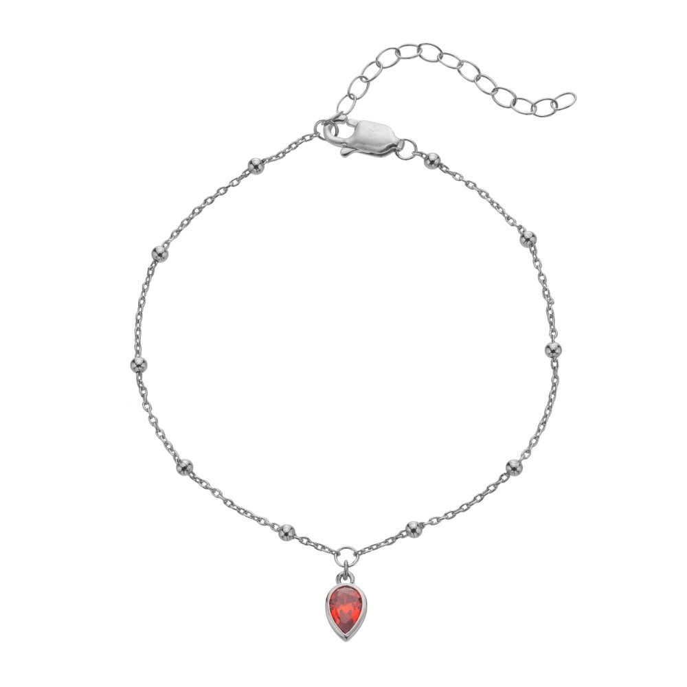 Silver whisper January CZ Bracelet