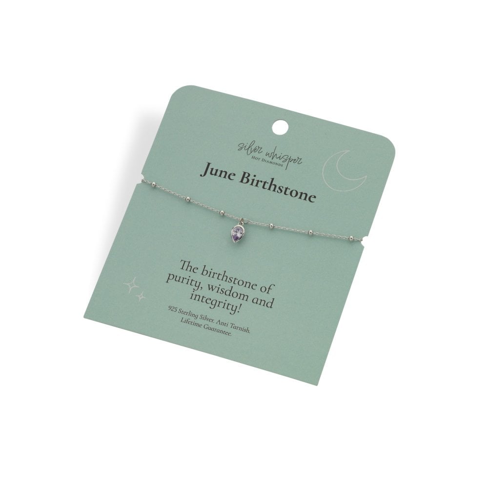 Hot Diamonds Silver Whisper Birthstone Bracelets