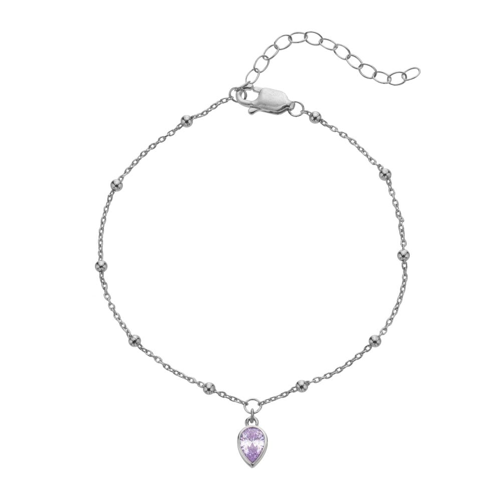 Silver whisper June CZ Bracelet