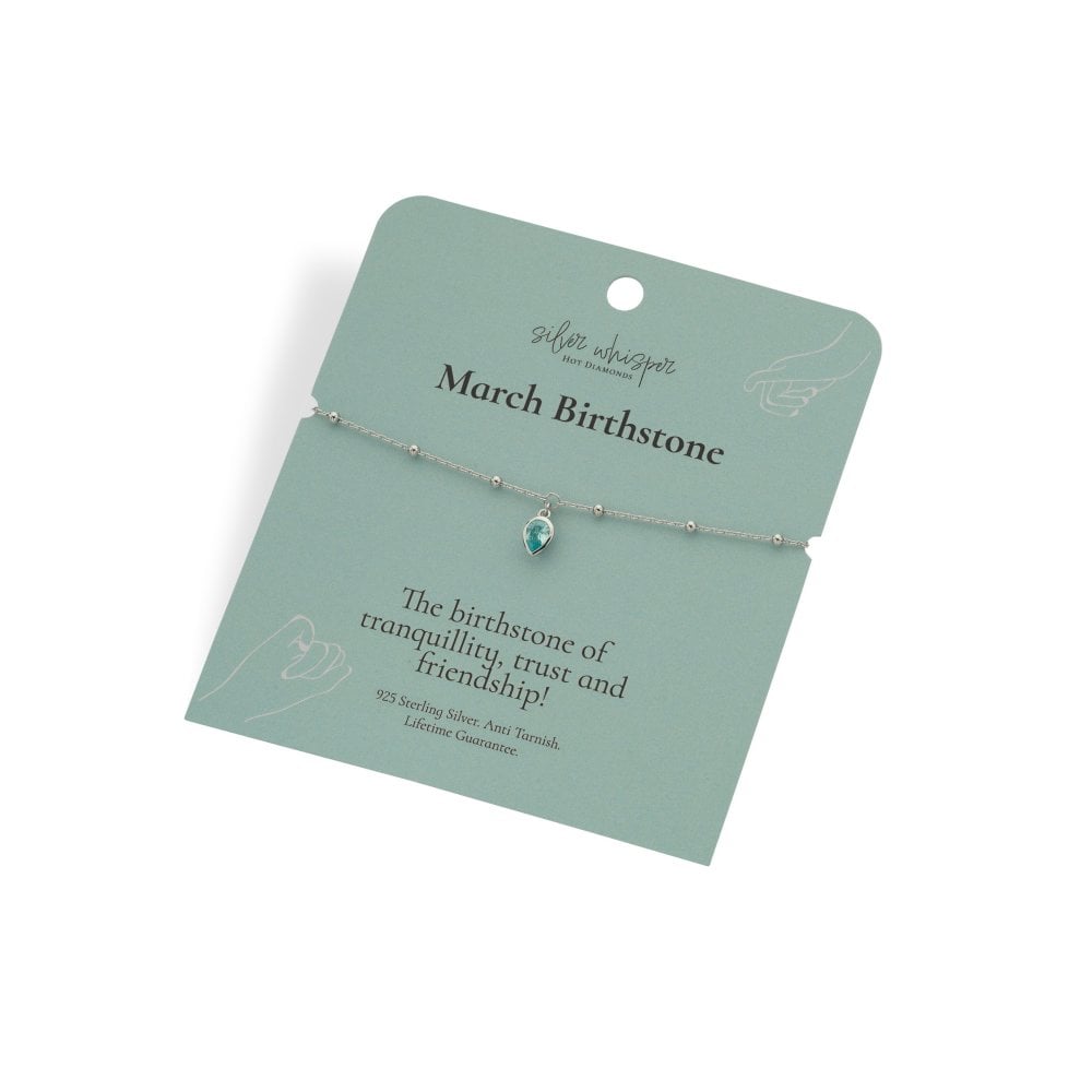 Hot Diamonds Silver Whisper Birthstone Bracelets