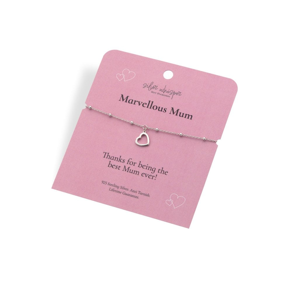 Hot Diamonds Silver Whisper Marvelous Mum Bracelet card
