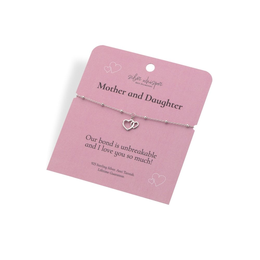 Hot Diamonds Silver Whisper Mother & Daughter Bracelet card