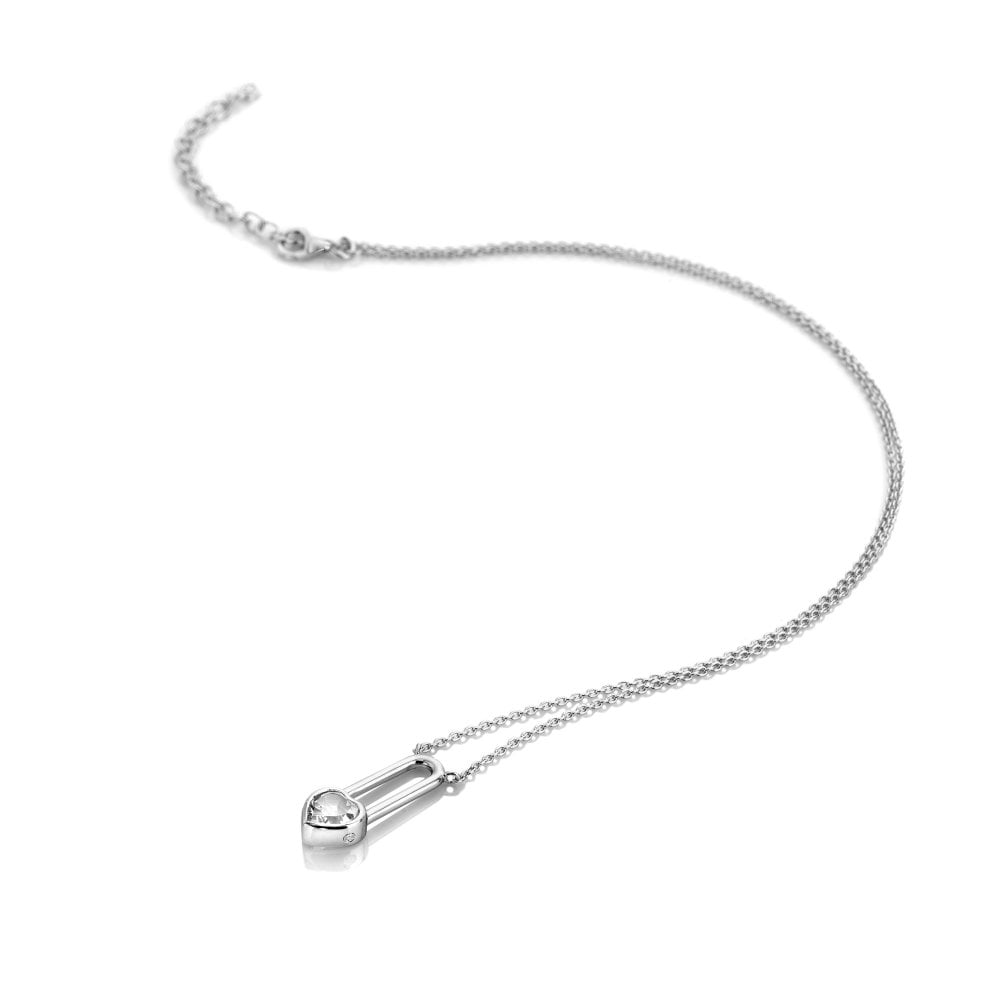 Hot Diamonds Solitaire Heart Necklace DN233 CHAIN
