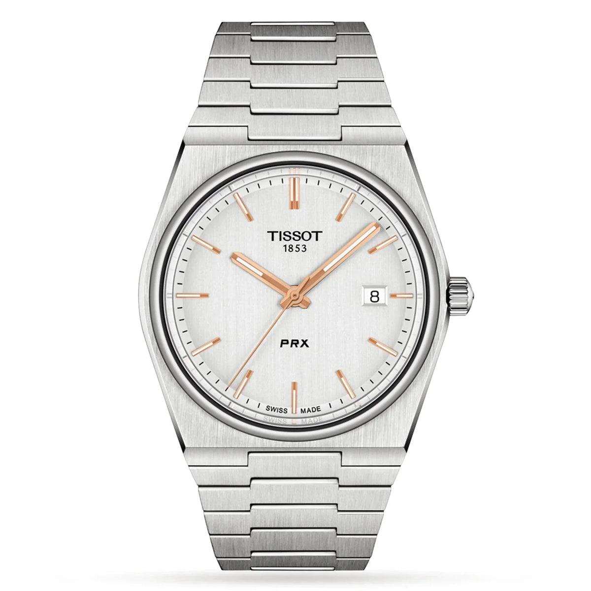 Tissot Mens Watch Prx Rose Gold T1374101103100