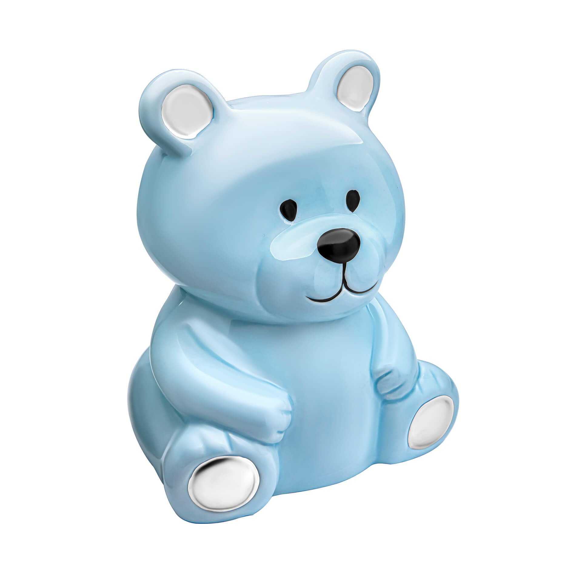Blue Teddy Money Box Y427