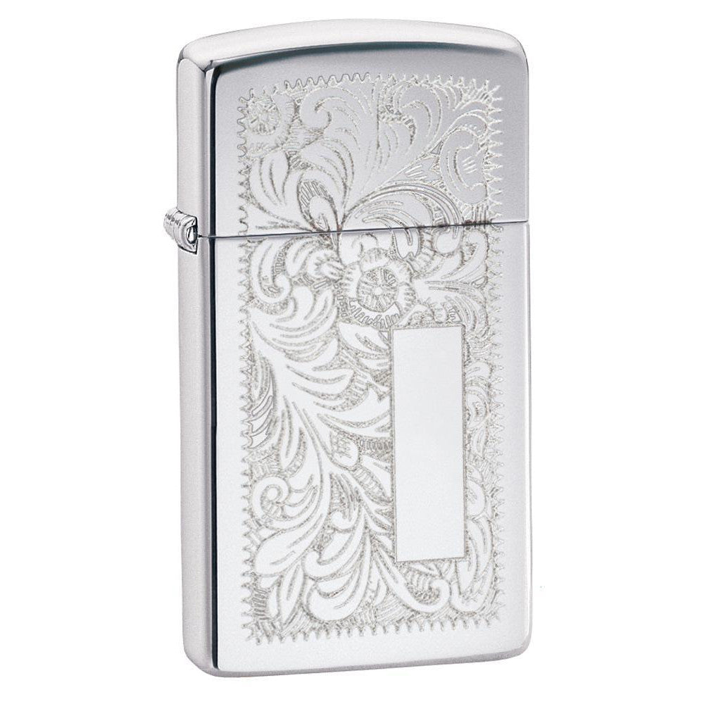 Zippo Slim® High Polished Chrome Venetian® Lighter 1652