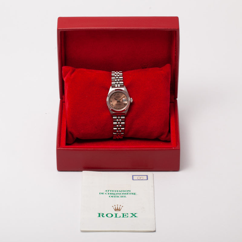 Pre Owned Rolex Ladies Datejust 69174 box and papers