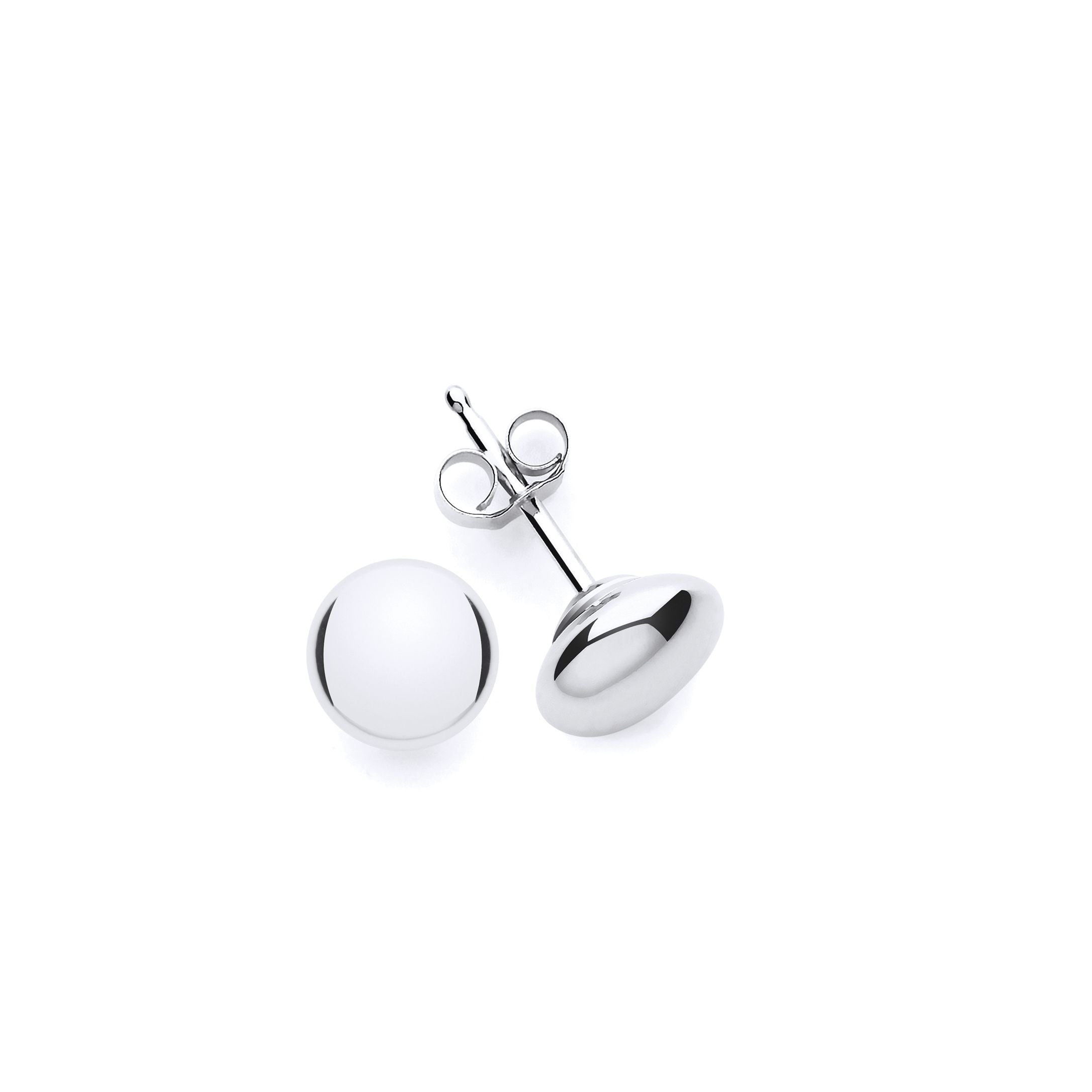 Sterling Silver 5mm Bouton Stud Earrings