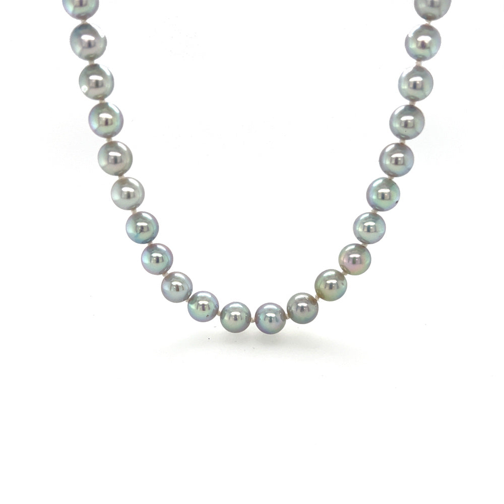 Natural Grey Cultured Akoya Pearls
