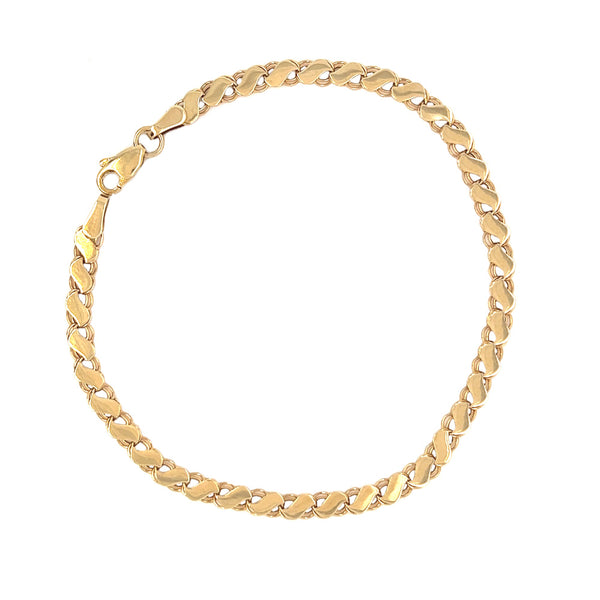 9ct Gold Flat Link Bracelet