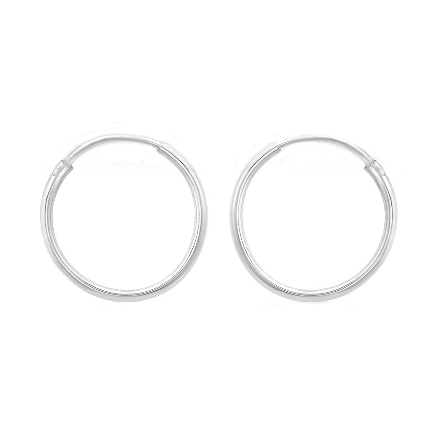 Sterling Silver 16mm Hoop Earrings