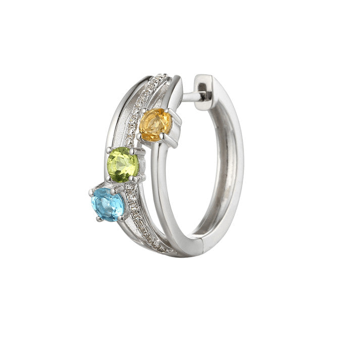 Kaleidoscope Gemstone Earrings by Amore 9236 side