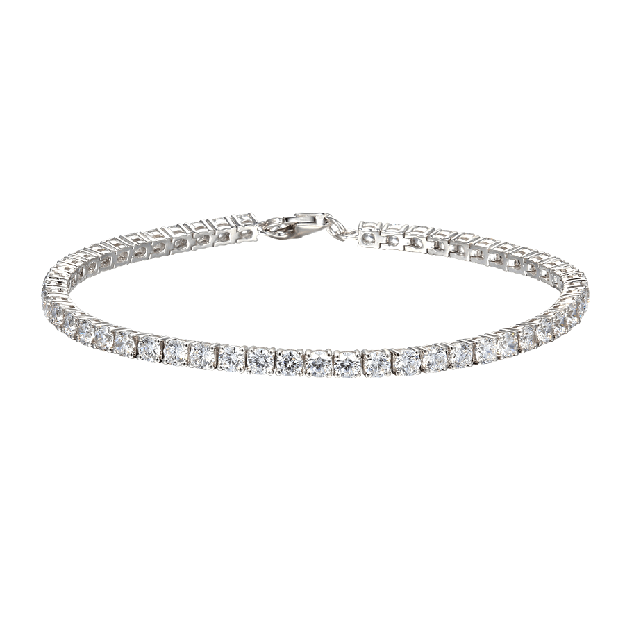 Amore Silver Claw Set CZ Tennis Bracelet 9509