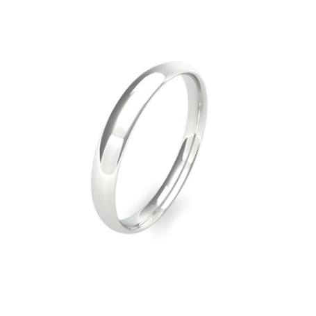 Traditional Court Ladies Medium Weight Wedding Bands