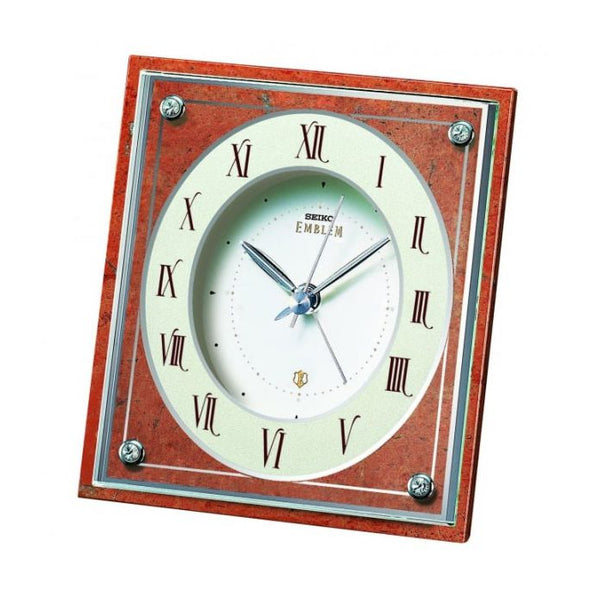 Seiko Emblem Marble Mantle Clock AHR591H
