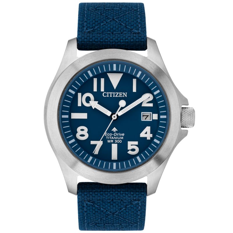 Citizen Mens Eco Drive Promaster Super Titanium Watch BN0118-12L