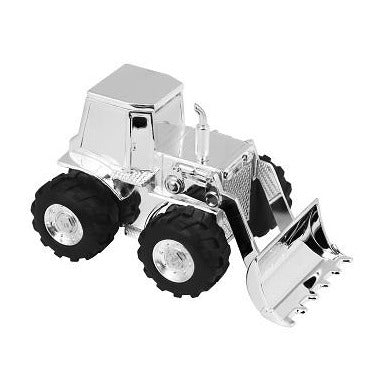 Silver Plated Digger Money Box 2814