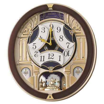 Seiko Melody in Motion Wall Clock QXM356B open