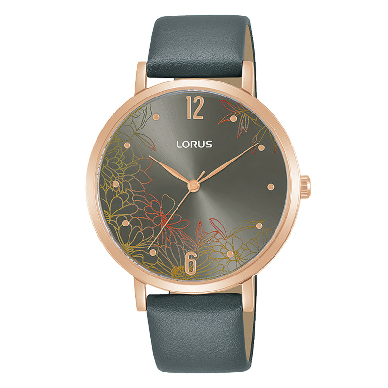 Lorus Ladies Patterned Dial Strap Watch RG294TX9