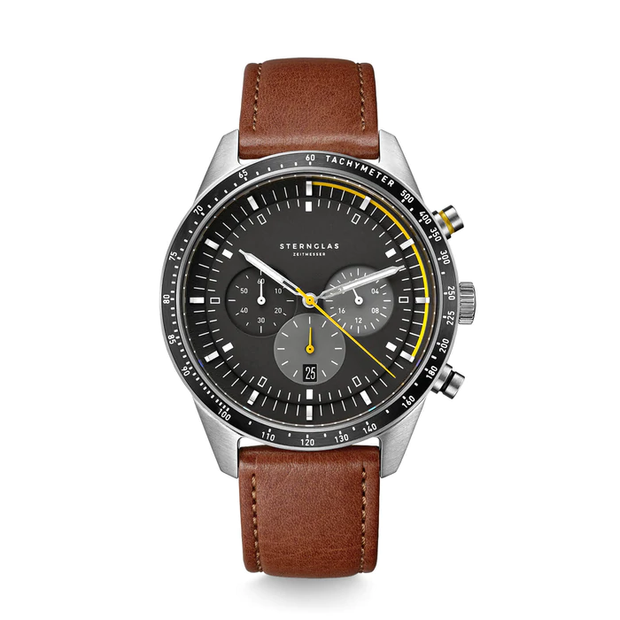 Sternglas Tachmeter Black 42mm Quartz Watch