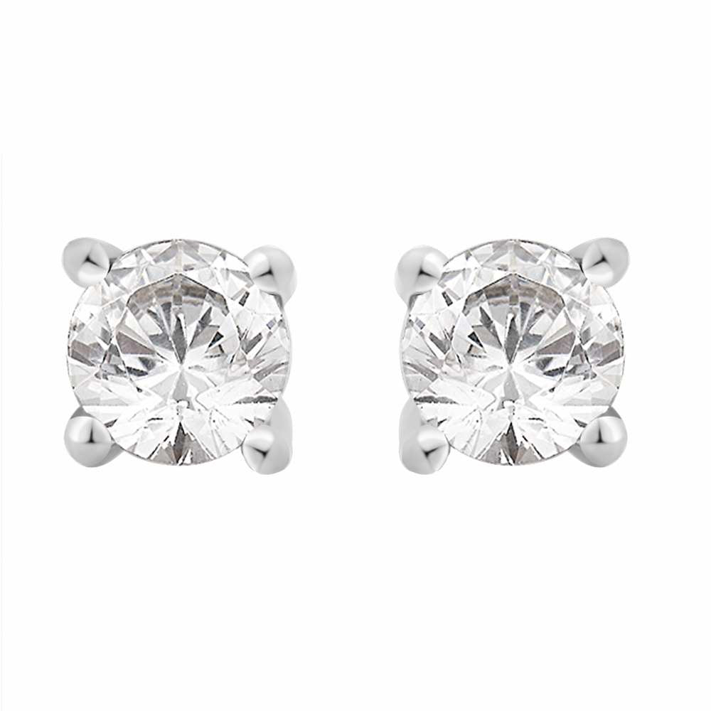 Diamond 0.40ct Stud Earrings 18ct White Gold