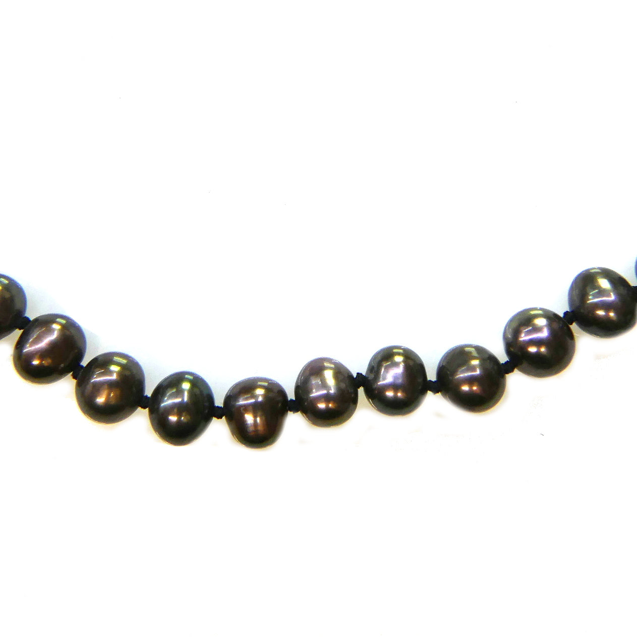 Chocolate Fresh Water Pearls close up