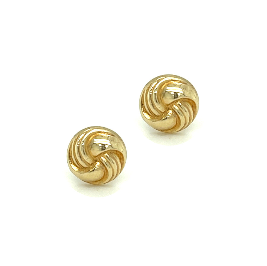 9ct Yellow Gold Knot Earrings