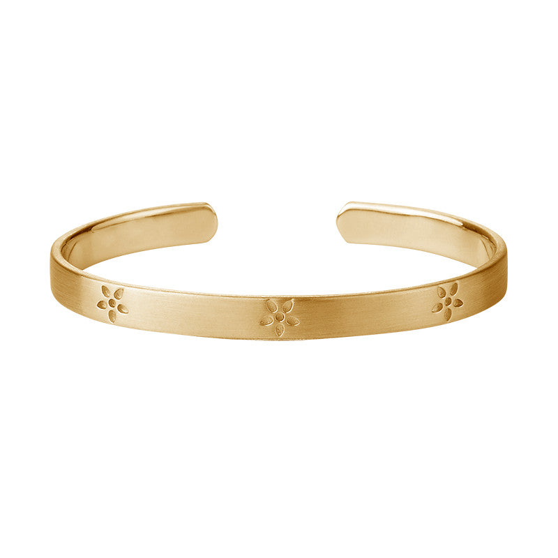 By Biehl Silver 18ct Gold Plated Bangle