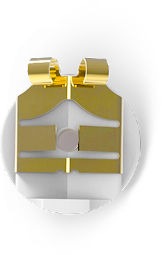 lox gold tone locking earring back