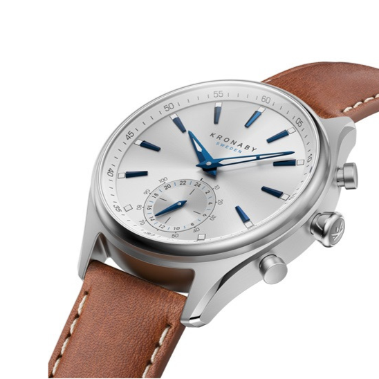 Kronaby Sekel 41mm Smart Hybrid Watch S3122/1 side