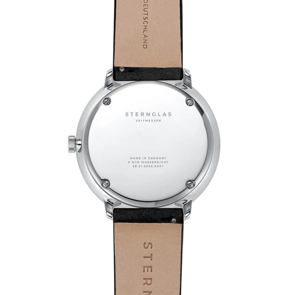 Sternglas Hamburg Graphite 42mm Quartz Watch back