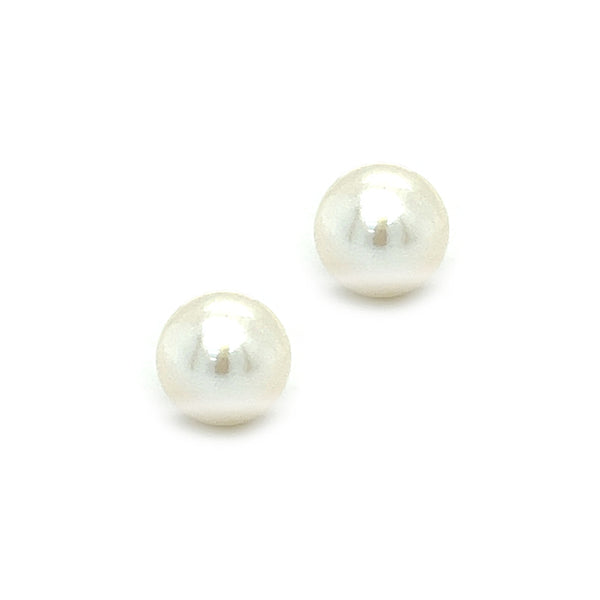 7mm Cultured Freshwater Pearl Earring 9ct Gold
