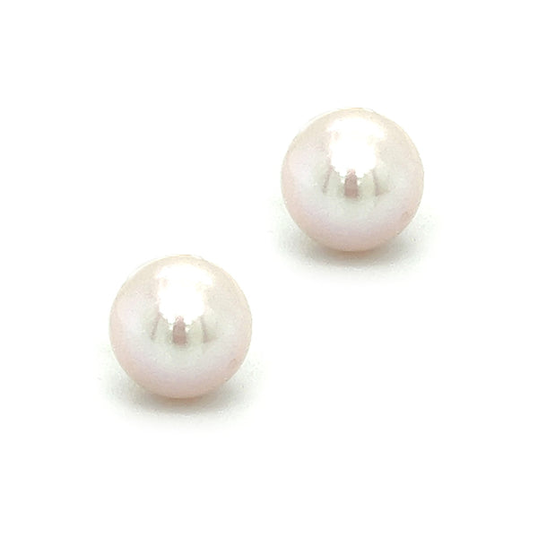 8mm Cultured Freshwater Pearl Earring 9ct Gold
