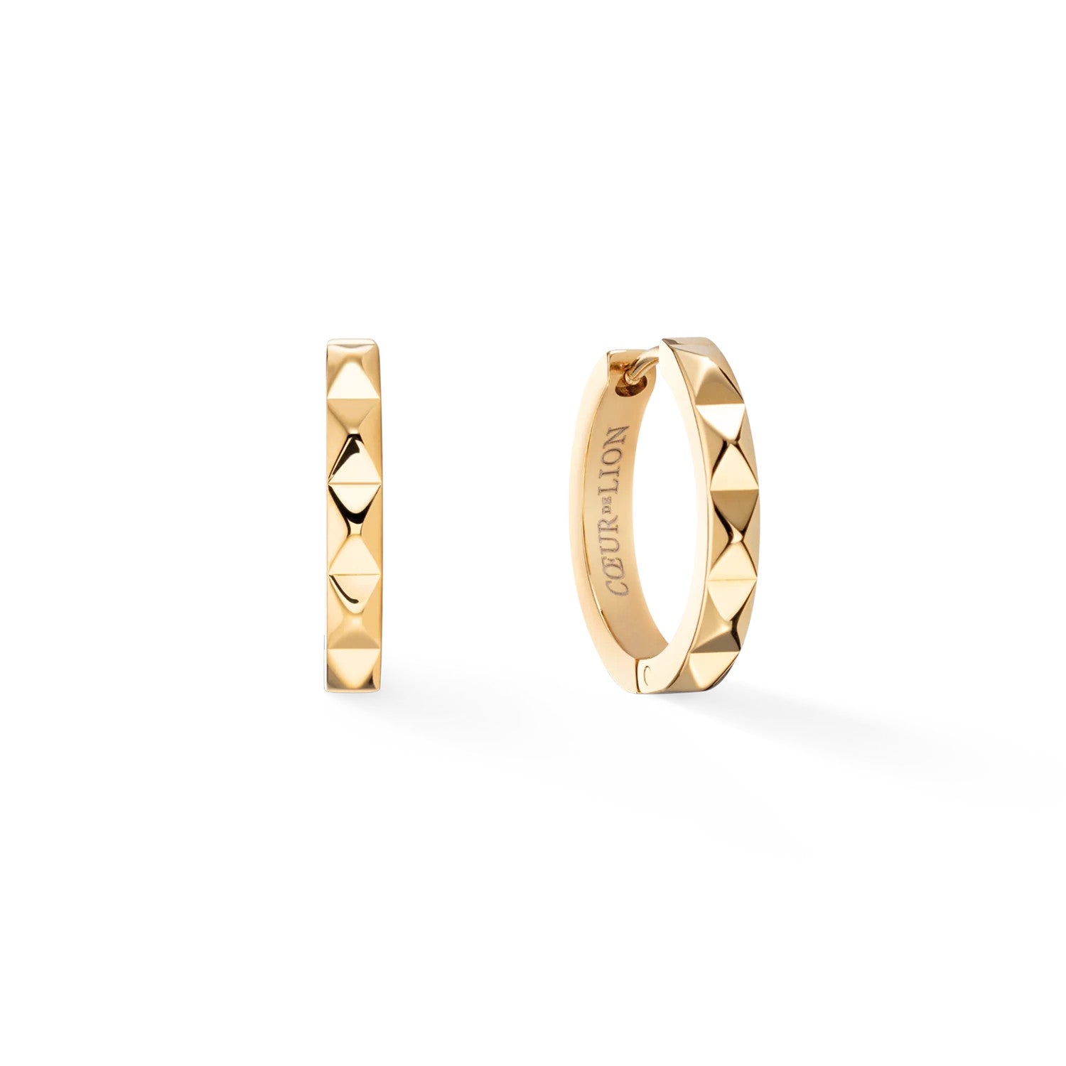 Hoop earrings Spikes 23 gold
