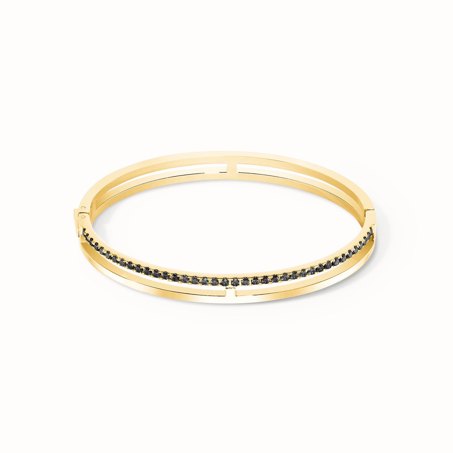 Coeur De Lion Eternal Unity Bangle Gold Black