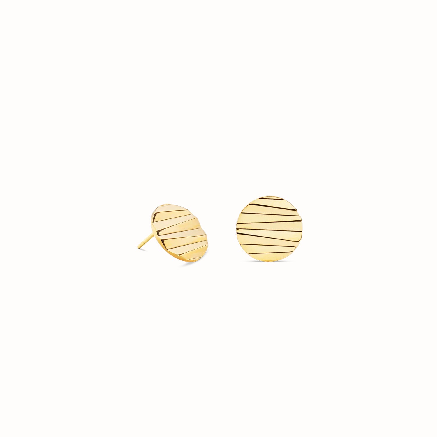 Coeur De Lion Waves Stud Earrings gold