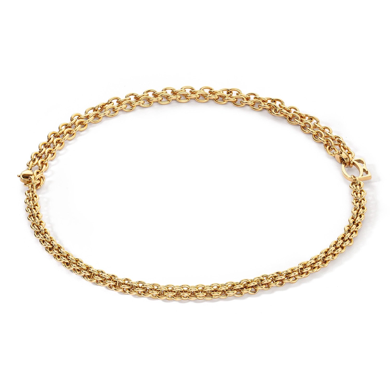 Coeur De Lion Mesh Chain Gold Necklace