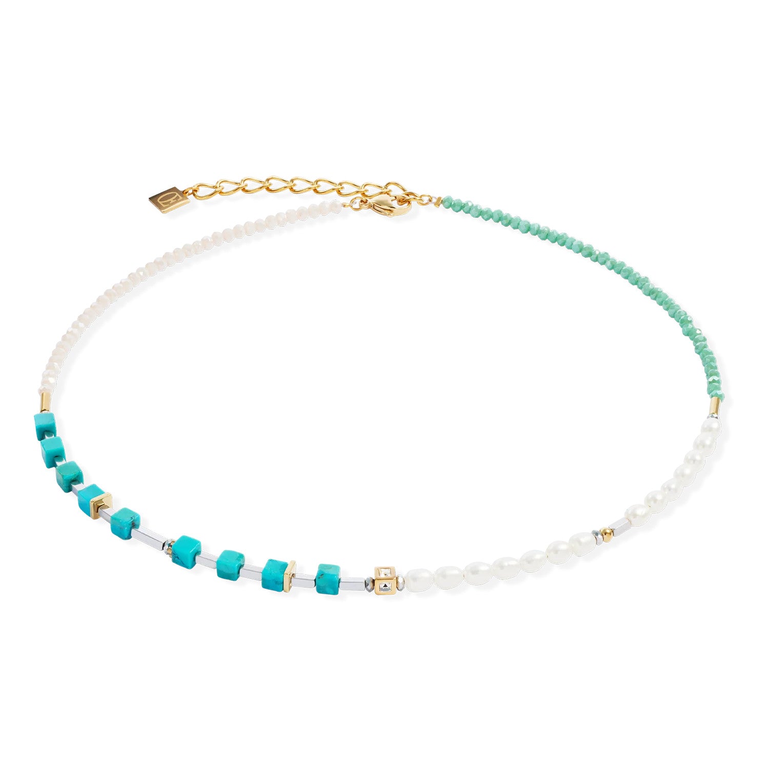 Coeur De Lion Necklace Princess Fusion Precious Pearl Turquoise