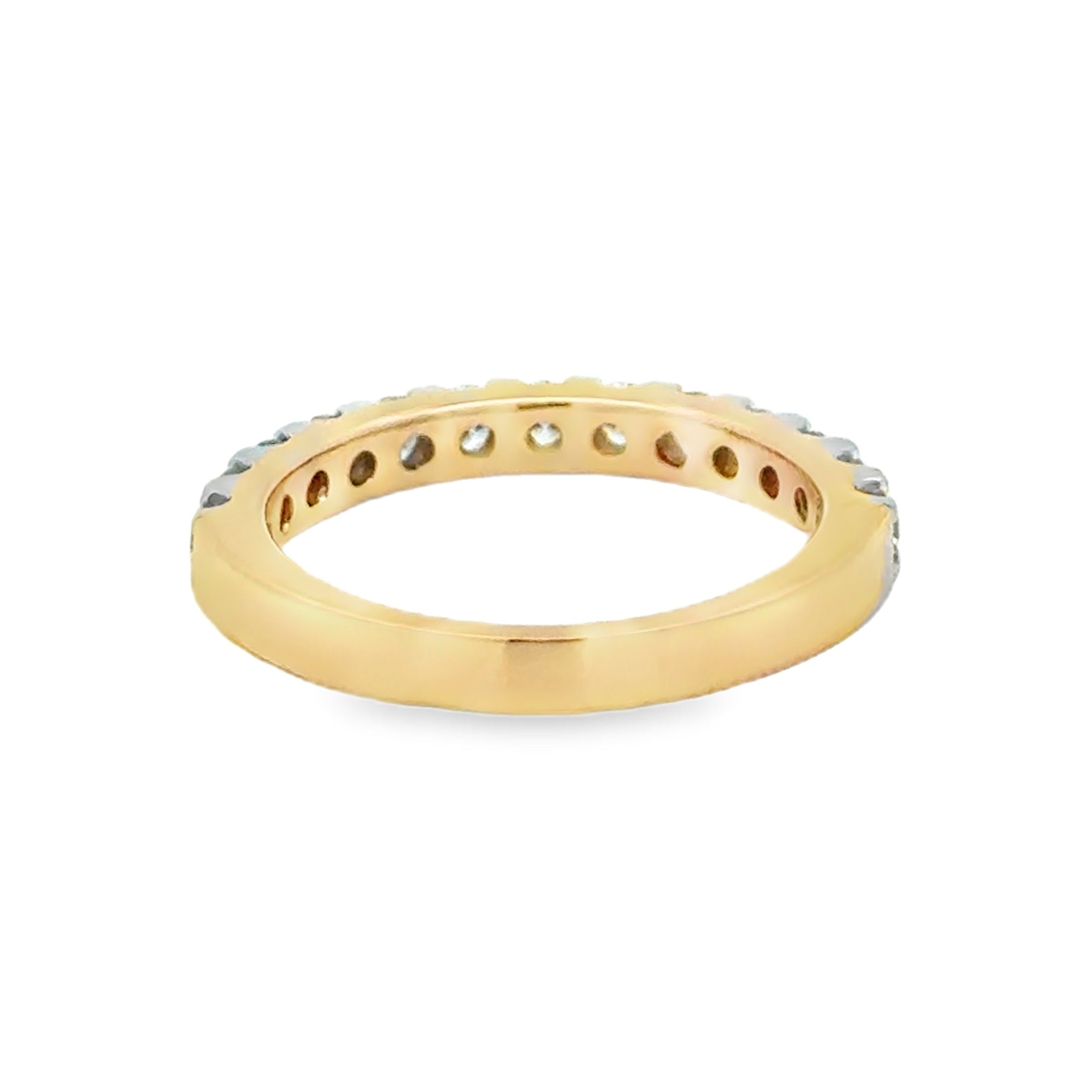 Diamond 13 Stone Eternity Ring 0.77ct 9ct Gold REAR