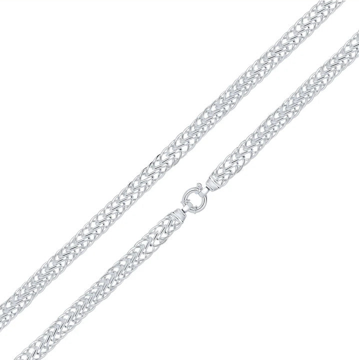 Sterling Silver Flat Spiga Bracelet